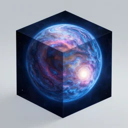 the observable universe is a cube, infographic
