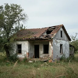 Dilapidated house