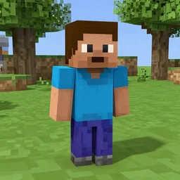 joe biden in minecraft, screenshot, cube, npc, villager