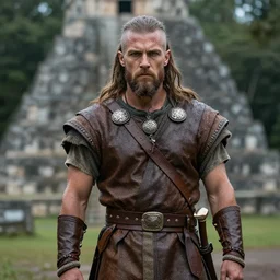 photo of moistcr 1 tikal dressed as a viking age historical reenactor