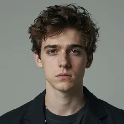 a portrait of a young modern french singer arthur teboul from feu chatterton, sad eyes, artstation, ilya kuvshinov and geoffrooy thoorens and ayami kojima