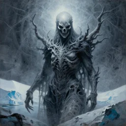 menacing absence deathgazerAntarctica glacial cult incomprehensible topology ambience, realistic fantasy, oil painting, extremely high detail, photorealistic, cinematic lighting, oil painting, intricate line drawings, 4k resolution
