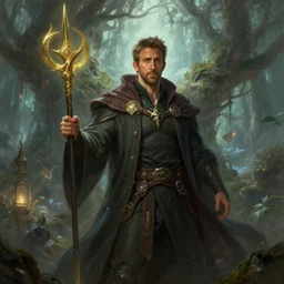 ryan reynolds as a wizard on yggdrasil in a romance novel fantasy artwork epic detailed and intricate digital painting trending on artstation by wlop octane render