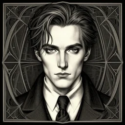 ! dream hannibal lector, in the style of charles dulac. symmetry, smooth, sharp focus, semi - realism, intricate detail