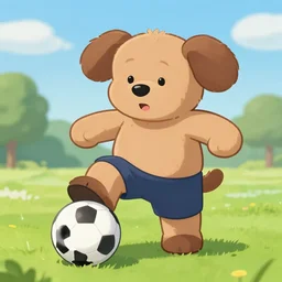 huggy wuggy playing soccer