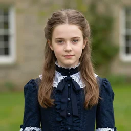 clear photography of a beautiful and teenaged victorian princess, circa 1 8 6 1