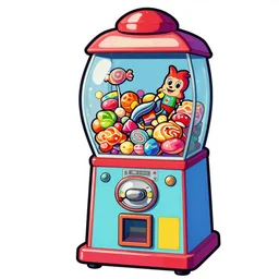 retro 9 0 s nostalgia hand - drawn clipart ( png ) & svg, vintage toys, 9 0 s candy, gumball machine