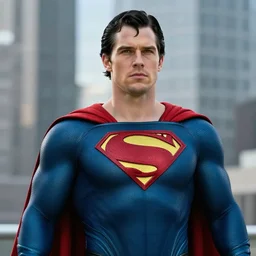 film still of Christian Bale as Superman in Justice League movie, 4k