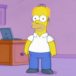 Homer Simpson in the show the Simpsons