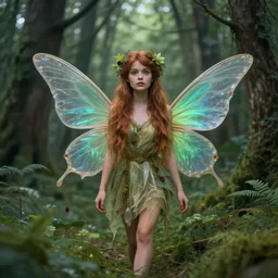 a detailed picture of a fairy in a forest