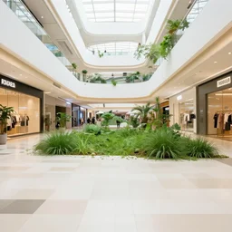 overgrown mall panting