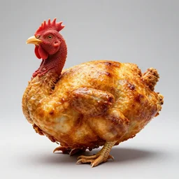 a photo of a crousty chicken, professional, studio, 4 k