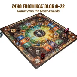 game board that won the most awards in 2 0 2 2, fantasy, with dice, epic, cinematic, thriller