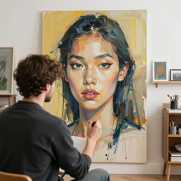 an artist in the style of an image of the artist