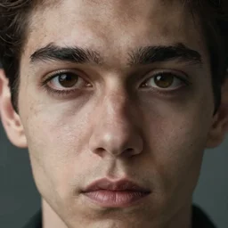 high quality high detail portrait by juan francisco casas, hd, unsettling look in the eyes, photorealistic lighting