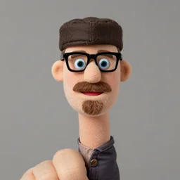 a walter white finger puppet