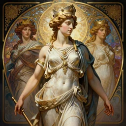 symmetry!! portrait of beautiful pallas athena, mithology, intricate, highly detailed, dynamic lighting, digital art, digital painting, artstation, wlop, sharp focus, illustration, art by artgerm and greg rutkowski and alphonse mucha, 8 k