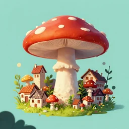 🍄🏘️🍄, digital Art, Greg rutkowski, Trending cinematographic artstation