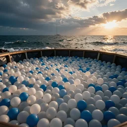 the ocean but it's a plastic ball pit