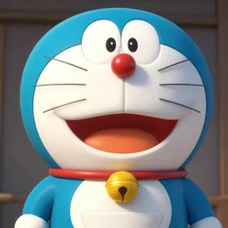 hiperrealist doraemon portrait, trending on artstation, high detail, masterpiece, by artgerm