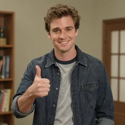 Noho Hank from Barry holding a thumbs up