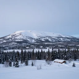 nunavut landscape in winter by kenton nelson