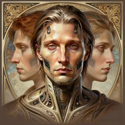 symmetry!! portrait of mads mikkelsen in the style of horizon zero dawn, machine face, intricate, elegant, highly detailed, digital painting, artstation, concept art, smooth, sharp focus, illustration, art by artgerm and greg rutkowski and alphonse mucha, 8 k
