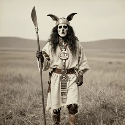 vintage photo of a skinwalker