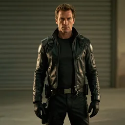 film still blade runner Officer Deckard wearing techwear