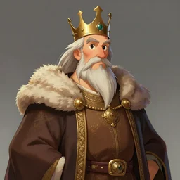 portrait of medieval old king, artstation, cartoon, elegant highly detailed digital painting, concept art, smooth, sharp focus, atey ghailan, don bluth, makoto shinkai, michel ocelot, fujita goro, moebius, tom whalen, akihiko yoshida, fadeev