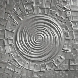 embossed blocky metal swirl ceiling, 3d, seamless texture