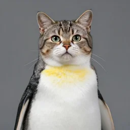 a cat penguin hybrid,