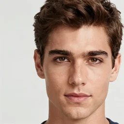 head and shoulders ad face shot of a handsome latino brazilian portuguese italian man with short brown hair beautiful eyes and slightly large nose trending on unsplash 4 k photorealism golden ratio!! portrait! intricate detailed unsplash contest winner award winning
