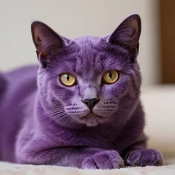 purple cat
