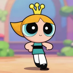 buttercup from powerpuff girls, 4 k, highly detailed, art station