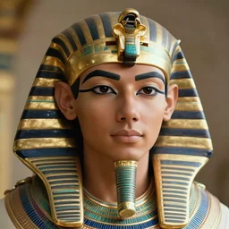 detailed portrait of aloof handsome ancient egyptian prince, 4 k, cgsociety, beautiful gazing eyes, symmetrical face