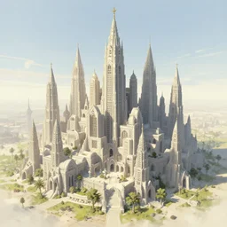 the holy nation, fantasy city art by jacek malczewski