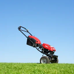 a flying lawn mower in the sky, rare photo