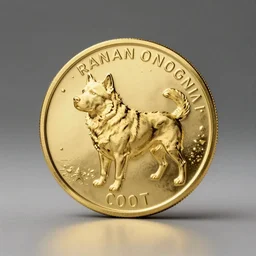 solid gold doge coin