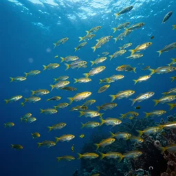 a school of invisible fish