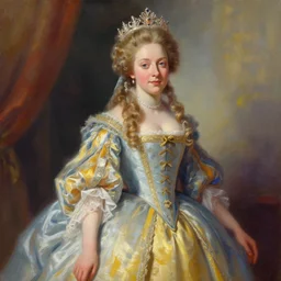 a colorful painting of princess elisabeth of austria, digital painting, artstation, smooth, dynamic lighting, art by delphin enjolras