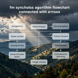 “ fm synthesis algorithm flowchart boxes connected with arrows ”