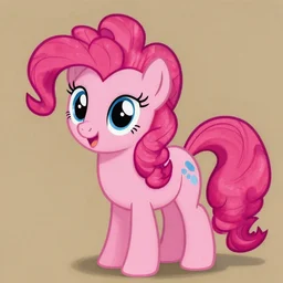 illustration of Pinkie Pie, realistic painting, high definition, digital art, matte painting, very detailed, realistic