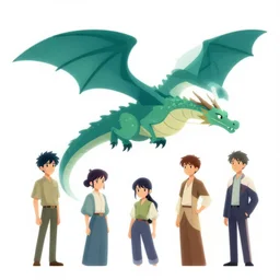 dragon in the air, clean cel shaded vector art. shutterstock. behance hd by lois van baarle, artgerm, helen huang, by makoto shinkai and ilya kuvshinov, rossdraws, illustration,