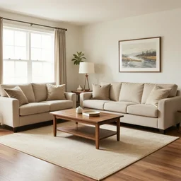 a typical American living room from 2010