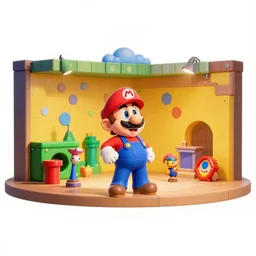 Super Mario Bros, theatrical play, set design