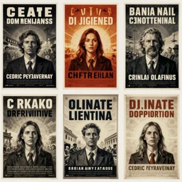 cinematic view of orwellian propoganda posters of climate crisis by cedric peyravernay, intricate, high detail, digital painting, surreal art, cinematic lighting, artstation, 3 5 mm film grain