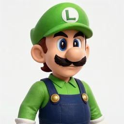 hyper realistic, realistic - anime, portrait, beautifully rendered, italian garb the future, star wars, caricature, luis guzman as luigi wearing green, smirking deviously, luigi, luigi's nose, painted by gustave courbet, greg rutkowski, wlop, artgerm, dishonored 2,
