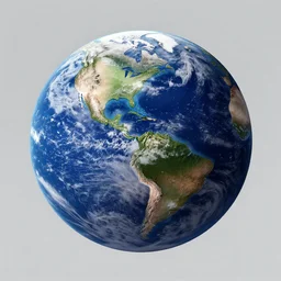the moon colliding with earth, digital art