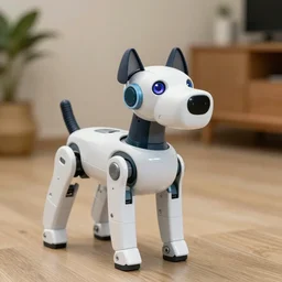 A robot dog, sharp focus